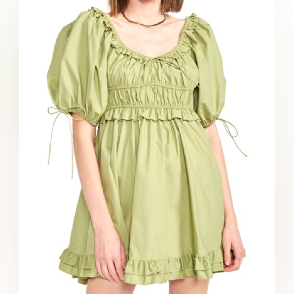 En Saison Green Danielle Dress - Picture 1 of 4